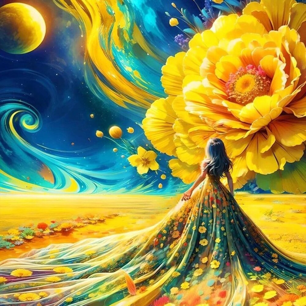 Floral Dreamscape Diamond Painting Kit #653